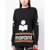 23ss Isabel marant New Designer Pullover Sweatshirt Fashion Hoodie Classic Hot Letter Casual Loose Fitting Medium Length Bottom Shirt Women Long Sleeved Sweater