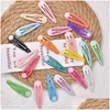 Autres accessoires de mode 105 pcs mignon colorf forme de goutte d'eau épingles à cheveux bébé filles snap clips enfants hairgrips cheveux 230718 drop livraison dhh2t