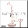 Hosahs Swiss Perc Mini Bong Glass Bongs Bubbler Fab Beach Ball Matrix Percolator för tobaksrökning handgjorda med 14 mm glasskål