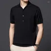 Męskie koszule T High-end Spring and Summer Botton Blendled Polo Obroź