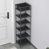 Supports de rangement Racks Armoire Simple Cintre à chaussures Étagère après une seule rangée de porte de chambre à coucher N Petit coin permettant d'économiser de l'espace Chaussures anti-poussière d'intérieur 230912