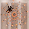 Autres fournitures de fête d'événement Halloween Spider Net Lampe Décoration Lumière ambiante Télécommande Halloween Funny Room Wall Net Noir pour les vacances intérieures et extérieures 230912