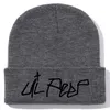 Beanie/Kafatası Kapakları Sevgi Lil Peep Nakış Beanie Hip Hop Örgü Şapkalar, Komik Modeli Şapka Kış Kayak Sarkık Sıcak Kapak 19 Renk Toptan