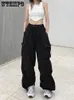 Women's Pants Capris WTEMPO Women Wide Leg Pants Streetwear Y2K Korean Version Harajuku Casual Fashion Large Size Joggers Trousers Clothes Wholesale 230912