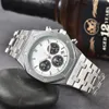 Wysokiej jakości najlepsza marka AudExxx Pigxxx AP Mens Watch Stage Calendar Sapphire Sapphire Automatyczny ruch projektantowy Multifunkcja Chronograph Man Watches Montre