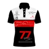 Magliette POLO a maniche corte serie F1 Team T-shirt con risvolto da corsa Tifosi Polo per il tempo libero traspiranti ad asciugatura rapida