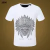 Philipps Phillip Men skjortor Ny vanlig stil Plain Pleins Designer T-shirt Phillip Men Designer Designer PP Skull Diamond Short Sleeve Dollar Brown Be 477