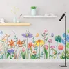 Wall Stickers Decal Colorful Murals Flowers Butterflies Plant Sticker Decoration For Children'S Bedroom