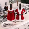 Decorazioni natalizie Nuovo set di vino rosso Abito Set di bottiglie di vino Decorazione Borse creative Consegna a domicilio Forniture per feste festive Dhtyf