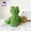 Plyschdockor kawaii groda plysch leksak stora ögon groda mjuk fylld djurgrön groda plushie figur doll barn komfort blick leksaksrum dekor q230913