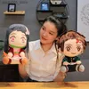 플러시 인형 일본 애니메이션 악마 슬레이어 인형 kimetsu no yaiba kamado tanjirou nezuko zenitsu kyoujurou plush kids 장난감 선물 20cm q230913