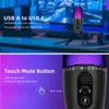 Microfones Portable USB Computer Mic for Touch Mute 360 ​​° Laptop Microphone Phone Live Song Recording Game Dropship