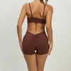 Active Shorts 2023 Sport Backless Bodysuit Fitness Jumpsuits Woman Push Up Gym Set Women Summer Workout Clothes For Wear