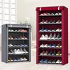 Storage Holders Racks Shoe Rack Cabinet Fabric shoe rack 3457 Layers shoes storage Living room hallway bedroom Shoes organizer DIY firm Furniture 230912