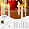 Outros suprimentos para festas de eventos Velas flutuantes Velas LED sem chama Decoração de Halloween para suprimentos de festa Feiticeiro de bruxa Decoração de Natal com controle remoto 230912