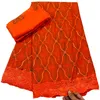 KY-5163 Bomullsduk med strass Afrikan till försäljning Sy Craft Swiss Voile Lace Fabric Senaste 5+2 meter kvinnor Tillfälle Party Högkvalitativa damer Formella klänningar