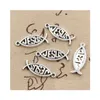 Charms Gros-99Cents 8pcs Poisson Jésus 27x10mm Antique Fabrication Pendentif Fit Vintage Tibétain Sier Bracelet DIY Collier Drop Livraison J Dh8Xw