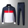 Krokodil-Stickerei Herren-Trainingsanzüge Herren-Sets Jogging-Sportanzug Trainingsanzug Harajuku Frühlings-Herbst-Sportbekleidung Feste Freizeitjacke Hosen 2-teilige Kleidung 3NRX