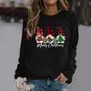 Hoodies femininos moletom de natal feminino senhoras moletom feliz gola redonda inverno moda 2023 moletom com zíper