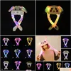 Party Hats Led Ligh Up Plush Moving Rabbit Hat Funny Glowing And Ear Bunny Cap For Women Girls Cosplay Christmas Holiday Drop Delivery Dhsap