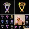 Chapeaux de fête LED Ligh Up Peluche Lapin en mouvement Chapeau drôle brillant et oreille lapin casquette pour femmes filles cosplay vacances de Noël livraison directe DHSAP