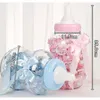 Present Wrap Feeding-Bottle Shaped Candy Boxes Baptism Doping Birthy Baby Shower Party gynnar Sötter Container