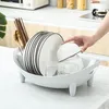 Dish Rack Drain S Torra rätter Tabellagring Lagringsarrangör Hyllkotar Drain Rack Bowl Storage #50 2203282644