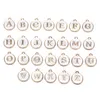 Urok 26pcs/działka 12x15 mm przylot emalia A-Z alfabet początkowa list ręcznie robiony wisiorek do majsterkowania biżuterii bransoletki