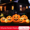 Andere evenementenfeestartikelen 8 voet Halloween-feestdecoratie Opblaasbare pompoen met ingebouwde LED-verlichting Opblaasbare buitendecoratie Halloween-feest 230912