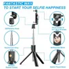 Selfie Monopods K10S Draadloze Bluetooth Selfie Stick-monopod met invullicht Spiegelstatief Opvouwbare monopods Handheld voor smartphone L230913