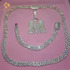 brand fashion woman Moissanite Bracelet Men Silver Cuban Link Chain Pass Diamond Tester Gra Vvs