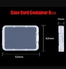 DHL Memory Card Case Box Protective Case för SD SDHC MMC XD CF Card Shatter Container Box White Transparent G0913