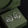 925 Silver designer earrings earrings Designer For Women Earrings Jewelry Hoop Earrings box