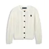 Femme Col rond et col en V Pull Designer Luxe Ralphs Polos Manteau classique Mode RL Petit Cheval Logo Broderie Tricots Laurens Bouton Tricot A36576