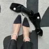Scarpe designer toteme sandali di moda designer lussuoso abito semplice abito da donna quadrata testa satinata seta bassa clip di punta di carriera in seta nera scarpe da sposa 35-40 1jhf