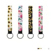 Cell Phone Straps Charms 117 Colors Neoprene Wristlet Keychain Wrist Key Belt More Design Strip Leopard Pure Color Lanyard Keyrings Lo Dhan3