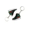 2st Classic Brand Mini Shoes Keychains PVC Sport Shoe Key Chain Cute Basketball Keyring Uni Children Bag Pendant Drop Delivery