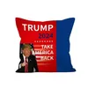 Party Favor 7 colors Linen poduszka er Trump 2024 Rzuć poduszka obudowa US Flag Flag Niepodległość Prezenty domowe sofa sofa