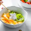 Teller Kreative Eisbär Eisberg Form Design Keramik Schüssel Dessert Obst Salat Langlebig Leicht Sauber Hohe Kapazität Niedlich ZD929