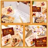 Present Wrap 12 PCS DECED TACK PASTY BEABLE CARDS inbjudan Tecknad design Välsigande vit festival barn