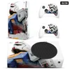 Adesivo per cover protettiva in pelle antigraffio personalizzabile per console di gioco Xbox Series S e 2 controller