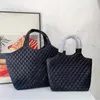 10A Tote Bag Designer den högsta kvaliteten Fashion Designer Womens Black Bag and Shoulder Bag äkta läder quiltade lammskinns shoppingväska med originallåda L5