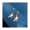 Acryl Animal Earring Kolibrie Oehoe Papegaai Charme Vogel Ornament Fashion Oorbellen Drop Delivery