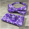 Cintas de telefone celular encantos 3 pçs/set clássico paisley gravatas conjunto masculino moda bowtie lenço abotoaduras conjuntos 17 estilos festa busines dhm3j