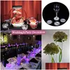 Autres autocollants de bouteille d'éclairage LED Sous-verres Lumières 4Leds Décoration Lumière 6cm Boisson de bière ronde pour Party Bar Club Vase Verre à vin Goutte Dh2Jm