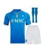 kit per adulti 2023 2024 Napoli maglie da calcio MARADONA Maglietta da calciatore INSIGNE 23 24 SSC Napoli MAGLIA Uomo Bambini Kit calzini set completi casa lontano 4a maglia da calcio GK