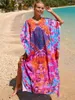 Этническая одежда 2023, африканское платье, традиционный принт с цветочным принтом, исламская женская Абая, Дубай, Рамадан, мусульманский молитвенный кафтан