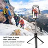 Selfie Monopods Mode K10 Draadloze Bluetooth Uitschuifbare Selfie Stick Voor iPhone Samsung Telefoon Mini Statief Handheld Monopod Sluiter L230913