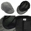 Bal Caps Mode Plat Voor Mannen Vintage Solid Casual Herfst Baret Mannelijke Gatsby Stijl Geschenken Britse Eendenbek Linnen Hoeden