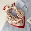 12% OFF Autumn and Winter Fashion Small Square Color Letter H Versatile Mulberry Silk Scarf Neckband